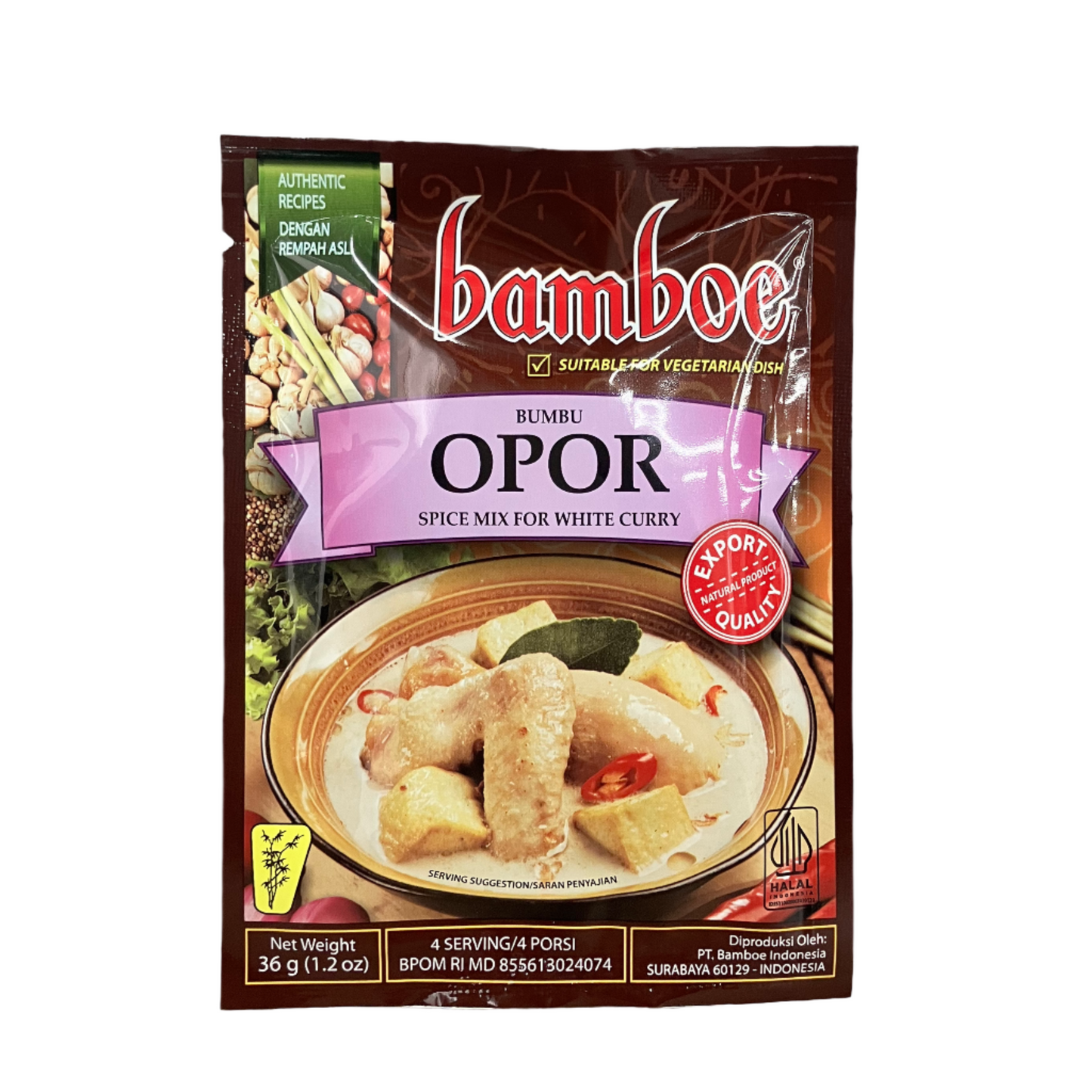 NI0062: BAMBOE OPOR WHITE CURRY INSTANT SPICE MIX