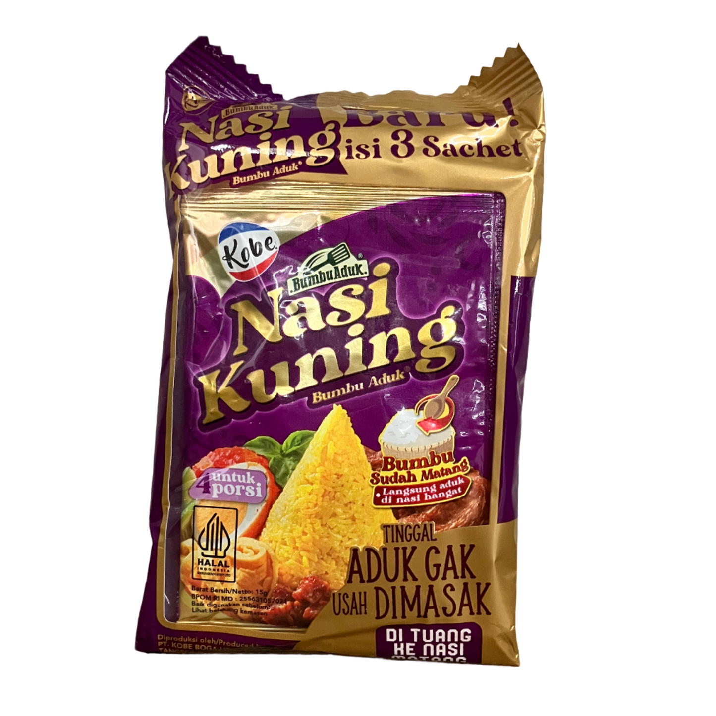 NI2231: KOBE INDONESIAN FRAGRANT TURMERIC RICE INSTANT SEASONING